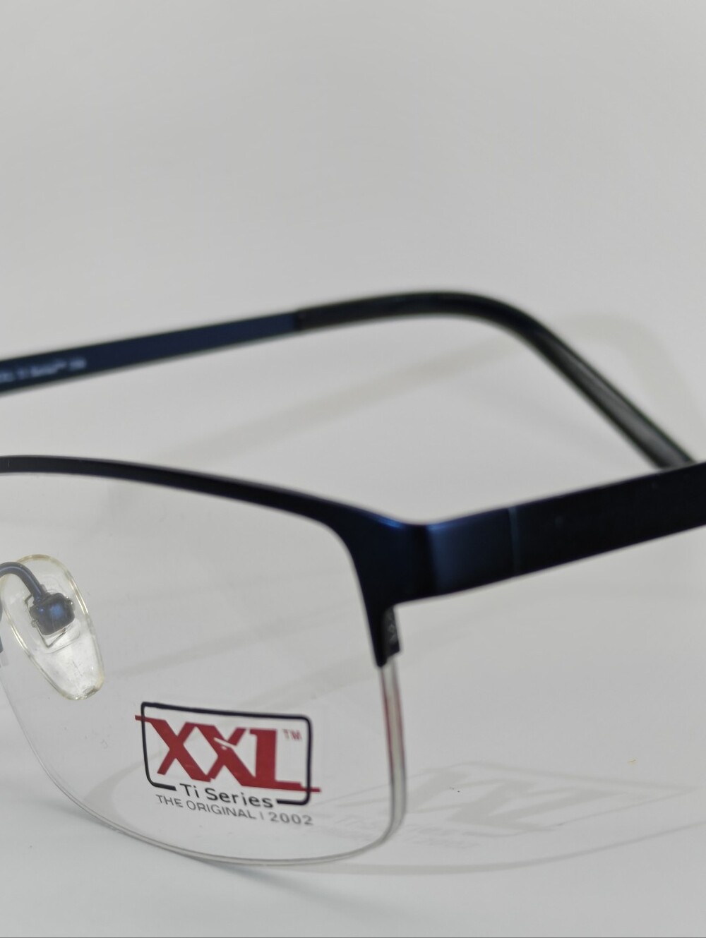 Men's XXL Titanium Navy Frame. AA Optical. 59-17. 150. Trojan. Blue - Picture 4 of 8